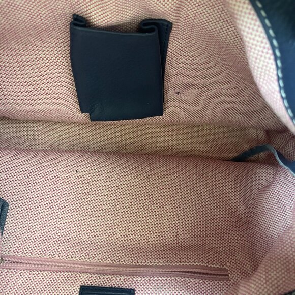 Dooney & Bourke Annalisa Lock Sac Shoulder Bag Smokey Blue Hobo Purse! - Picture 6 of 9